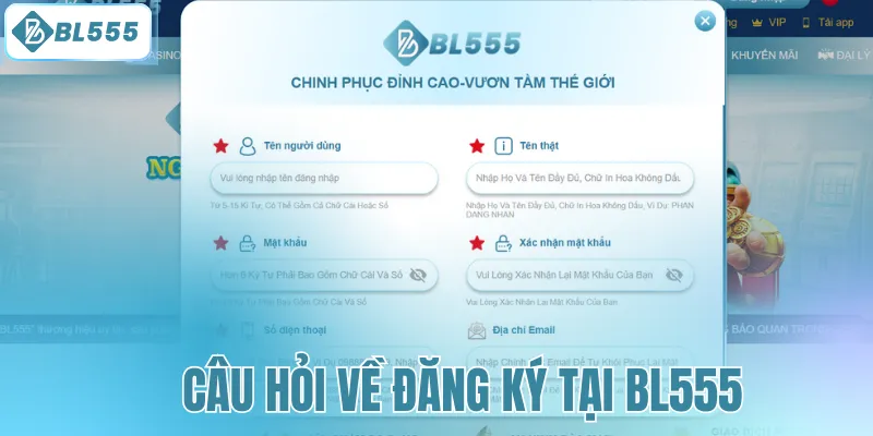 Câu hỏi thường gặp khi đăng ký 